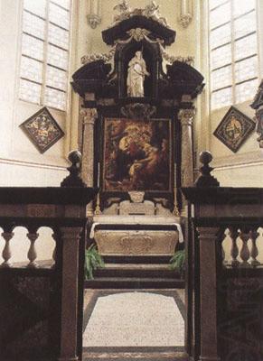 Peter Paul Rubens Rubes'funerary chapel in St Jacob's Church Antwerp,with the artist's (mk01) china oil painting image